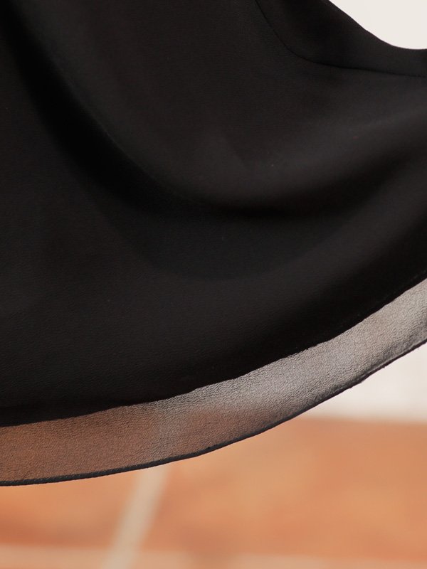 画像35: XSサイズあり【PURESS/ピュアレス】 ショルダーチェーン/ スカーフ/ フレア/ シンプル/ ワンカラー/ ミニドレス/ キャバドレス[OF5]