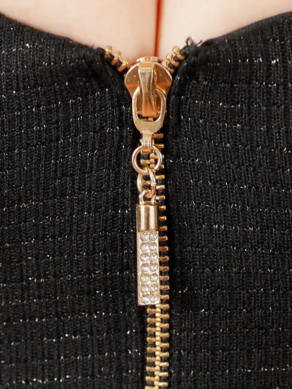 画像28: XSサイズあり【PURESS/ピュアレス】 ショルダースカーフ/ ファスナー/ セパレート/ タイト/ マイクロミニドレス/ セットアップ/ ミニドレス/ キャバドレス[OF5]