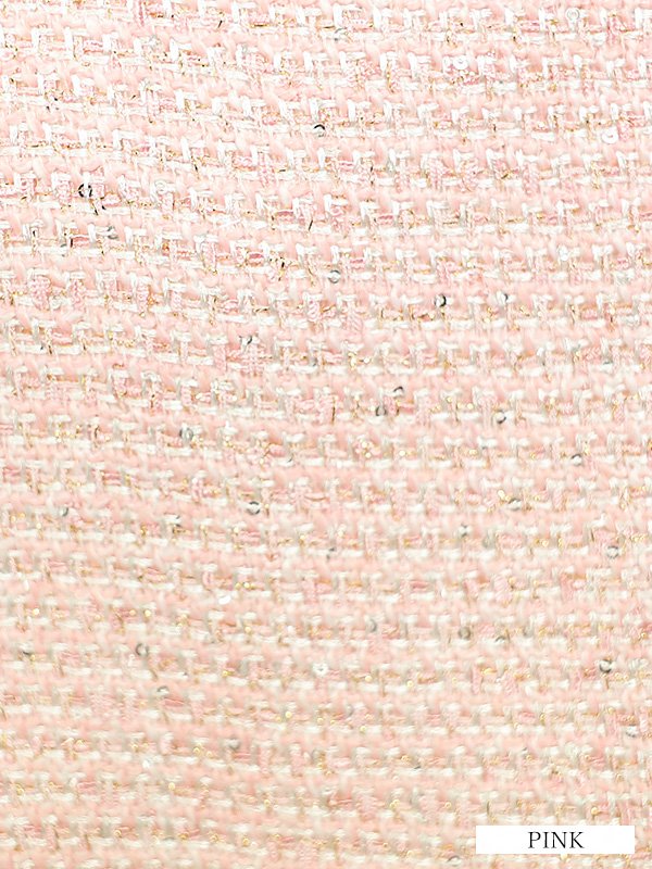 画像12: XSサイズあり【PURESS/ピュアレス】パイピング/ カラー/ ボタン/ チェーン/ ツイード/ セパレート/ フレア/ ミニドレス/ キャバドレス[OF5]