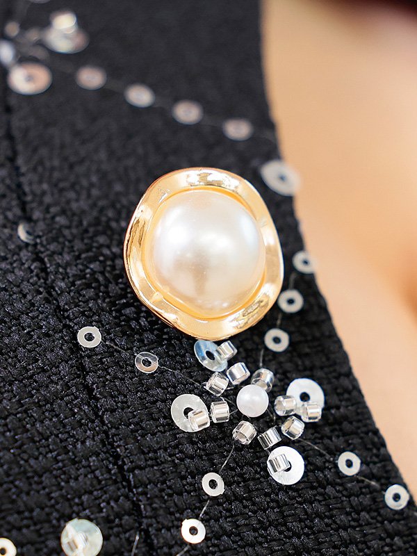 画像11: XSサイズあり【PURESS/ピュアレス】オープンバストデザイン/ セパレード/ ボタン/ ツイード/ フレア/ マイクロミニ/ ミニドレス/ キャバドレス[OF5]