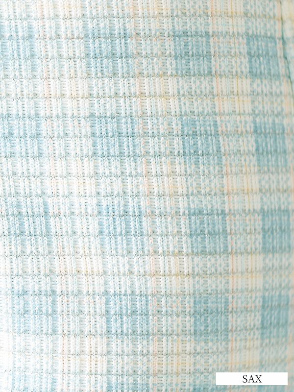 画像11: XSサイズあり【PURESS/ピュアレス】 フロントパールボタン/ シースルーメッシュショルダー/ 袖あり/ 五分袖/ チェック/ タイト/ ミニドレス/ キャバドレス[OF5]