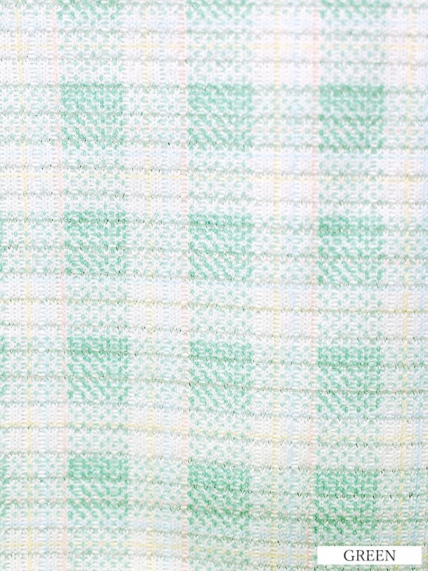 画像13: XSサイズあり【PURESS/ピュアレス】 フロントパールボタン/ シースルーメッシュショルダー/ 袖あり/ 五分袖/ チェック/ タイト/ ミニドレス/ キャバドレス[OF5]