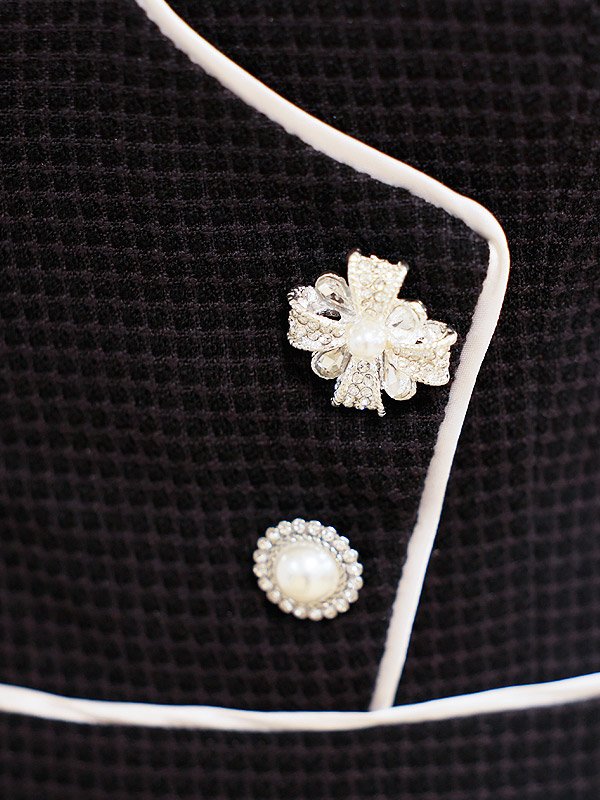 画像17: XSサイズあり【PURESS/ピュアレス】ビジューボタン/ パイピング/ ラップデザイン/ マイクロミニ/ ミニドレス/ キャバドレス[OF5]