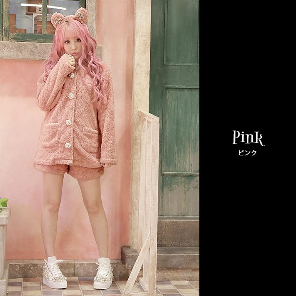 画像3: さくりなちゃんコラボふわもこベア【ハロウィンコスプレ4点セット】【Fサイズ/2カラー】[OF01]