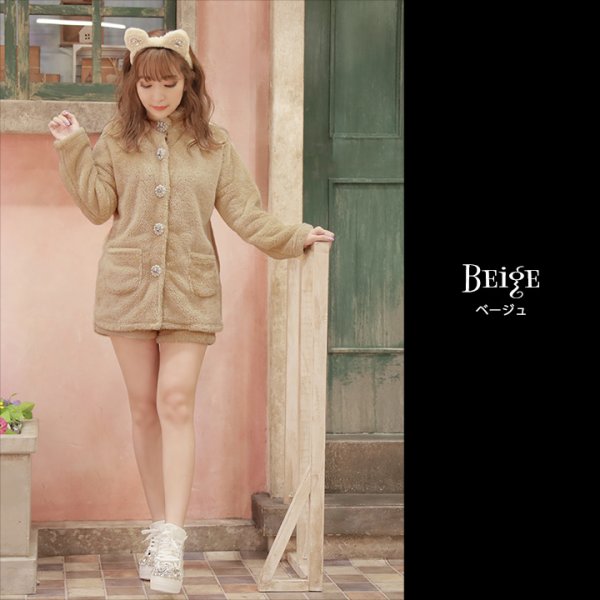 画像4: さくりなちゃんコラボふわもこベア【ハロウィンコスプレ4点セット】【Fサイズ/2カラー】[OF01]