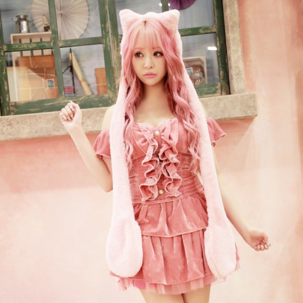 画像5: さくりなちゃんコラボふわふわキャット【ハロウィンコスプレ5点セット】【S?Mサイズ/1カラー】[HC03]