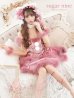 画像1: 【即日発送】桜井莉菜ちゃんコラボ☆ピンクリボンキャット/ハロウィン/サンタ/コスプレ【sugar nine サンタコス 5点セット】【S-Lサイズ/1カラー】[YMT] (1)