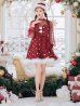 画像4: 【即日発送！】【サンタコス 4点セット】【XS-XLサイズ/1カラー】チュールロングスリーブハイネックサンタ[YMT]