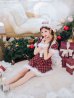 画像9: 【SALE!】【サンタコス 4点セット】【XS-Lサイズ/1カラー】ビジューフレアスカートサンタコスプレ[YMT]