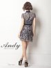 画像31: 【Andy ANDY Fashion Press 12 COLLECTION 07】フラワーレース/ ブローチ付き/ 半袖/ ハイネック/ タイト/ ミニドレス/ キャバドレス[OF05]