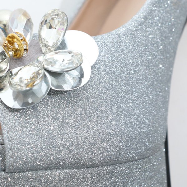 画像7: 【35-39サイズ/3カラー】ラメグリッタービジューオープントゥパンプス[OF02]