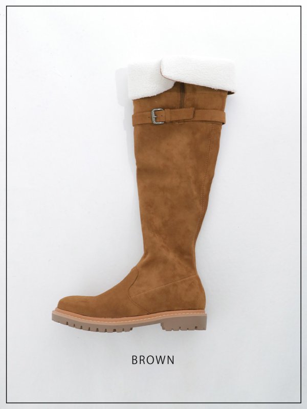 画像4: ベルトボアロングブーツ【37-39サイズ/2カラー】[OF03] 【YN】