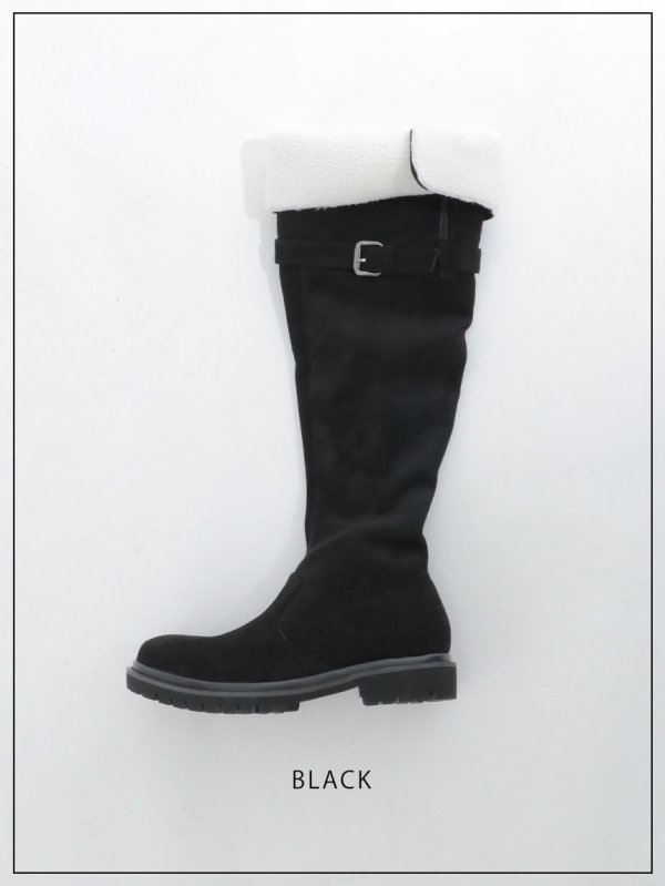 画像3: ベルトボアロングブーツ【37-39サイズ/2カラー】[OF03] 【YN】