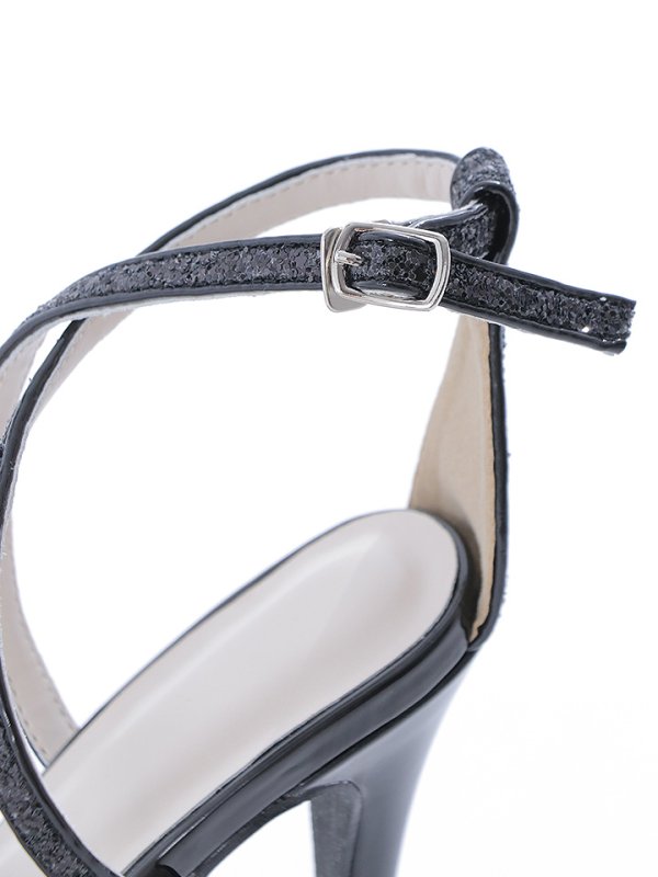 画像8: ラメオープントゥストラップサンダル【34-40サイズ/2カラー】[OF02]