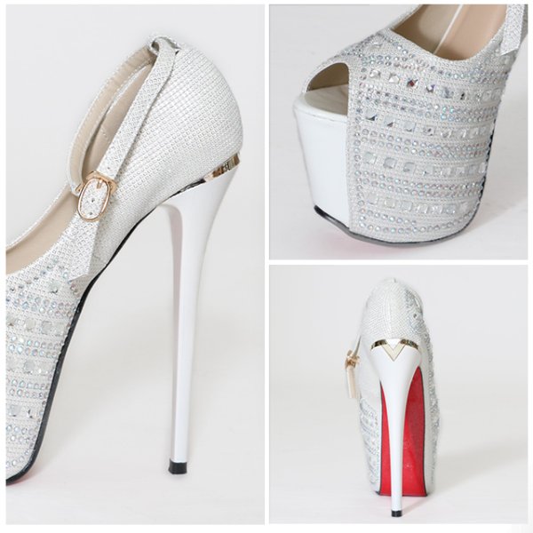 画像10: サンダル / 16cmヒール / 輝くビジューがぎっしり華やか優秀ストラップサンダル【35-38サイズ/3カラー】[OF02]