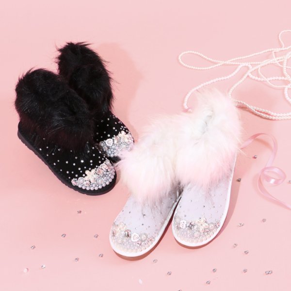 画像15: 【SAKURINAxsugar】桜井莉菜プロデュース★ビジュー＆ファームートンブーツ[HC02]