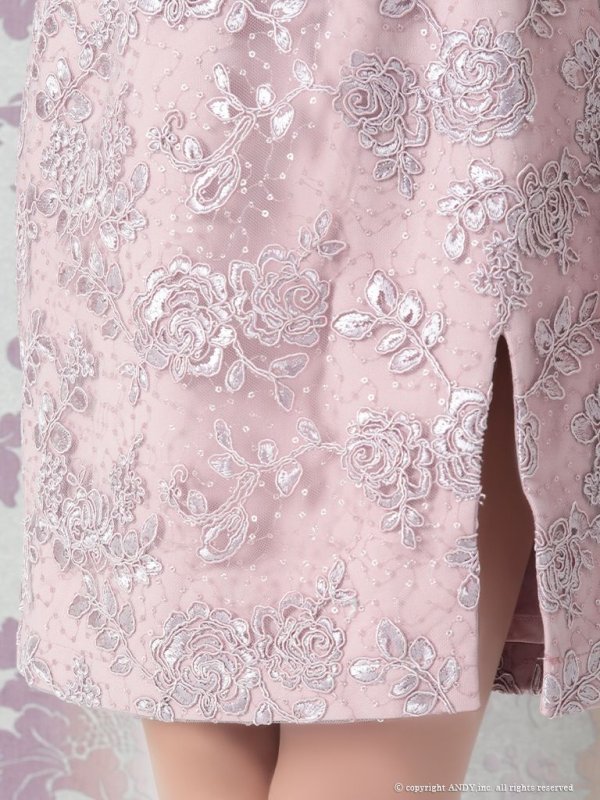 画像13: 【an/アン】フラワーレース/ パール/ フリル袖/タイト/ ミニドレス/ キャバドレス[OF05]