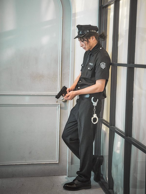 画像27: 【SALE!!】【即日発送】【ハロウィン】 ポリスコスプレ【コスプレ2点セット】【コスプレ5点セット】【XS-XLサイズ】【M-XLサイズ】[OF04-Bg/OF01-Bsv]