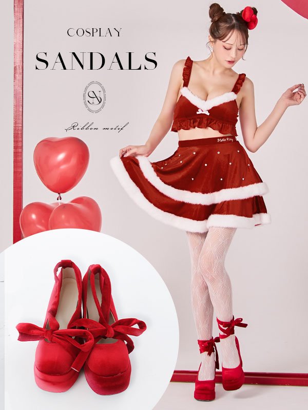 画像1: 【即日発送】1color/ 10cmヒール/ リボンモチーフ/ ハイヒール / パンプス/厚底 [OF03]