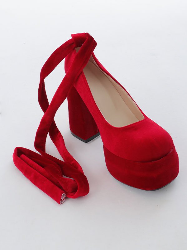 画像6: 【即日発送】1color/ 10cmヒール/ リボンモチーフ/ ハイヒール / パンプス/厚底 [OF03]