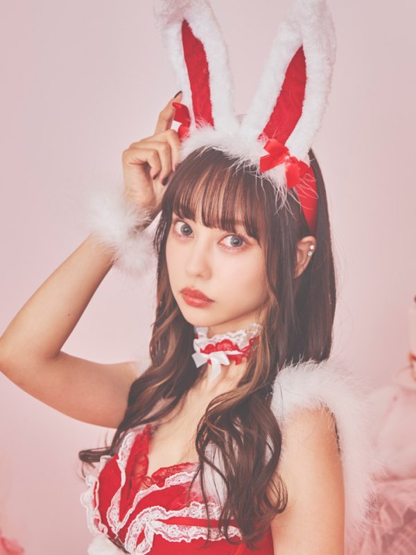 画像8: 【ノベルティ対象】【即日発送】セットアップバニーサンタ【sugar nine サンタコス 8点セット】【S-Lサイズ/2カラー】[YMT]