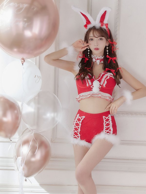 画像8: 【即日発送】【Malymoon x sugar コラボ】セットアップバニーサンタ【sugar nine サンタコス 8点セット】【S-Lサイズ/2カラー】[OF04]