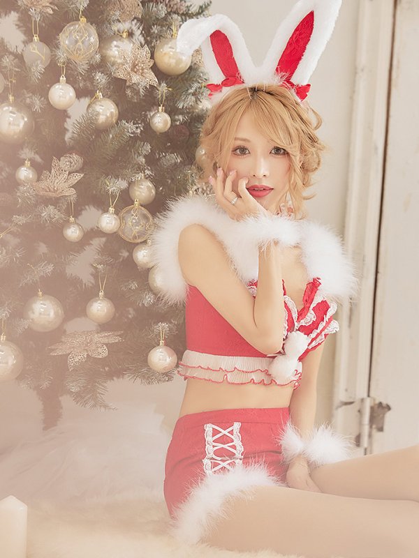 画像7: 【ノベルティ対象】【即日発送】セットアップバニーサンタ【sugar nine サンタコス 8点セット】【S-Lサイズ/2カラー】[YMT]