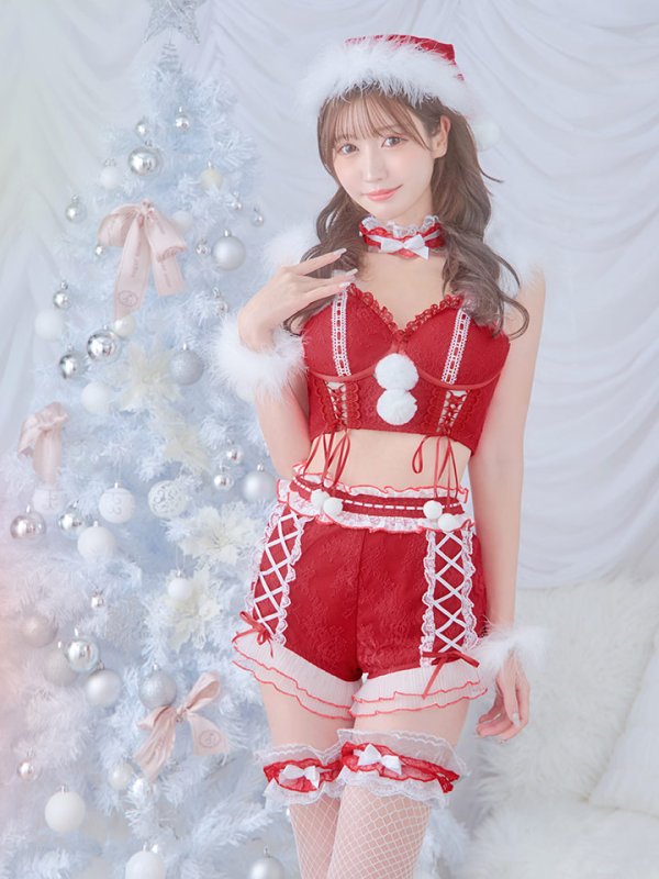 画像11: SALE!【sugar nine×マリームーンコラボ】【S-Mサイズ/3カラー】セットアップレースサンタコスプレ[YMT]