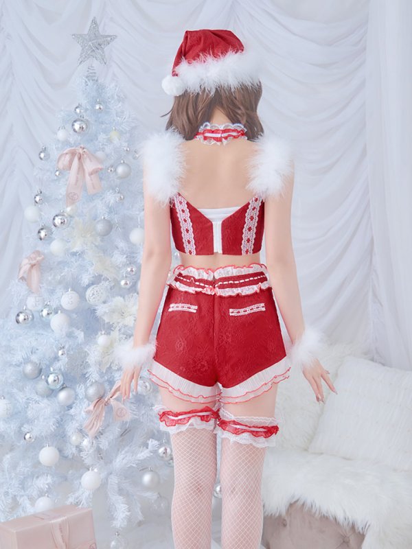 画像15: SALE!【sugar nine×マリームーンコラボ】【S-Mサイズ/3カラー】セットアップレースサンタコスプレ[YMT]