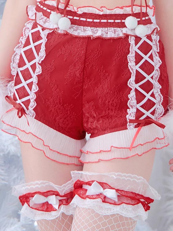 画像17: SALE!【sugar nine×マリームーンコラボ】【S-Mサイズ/3カラー】セットアップレースサンタコスプレ[YMT]