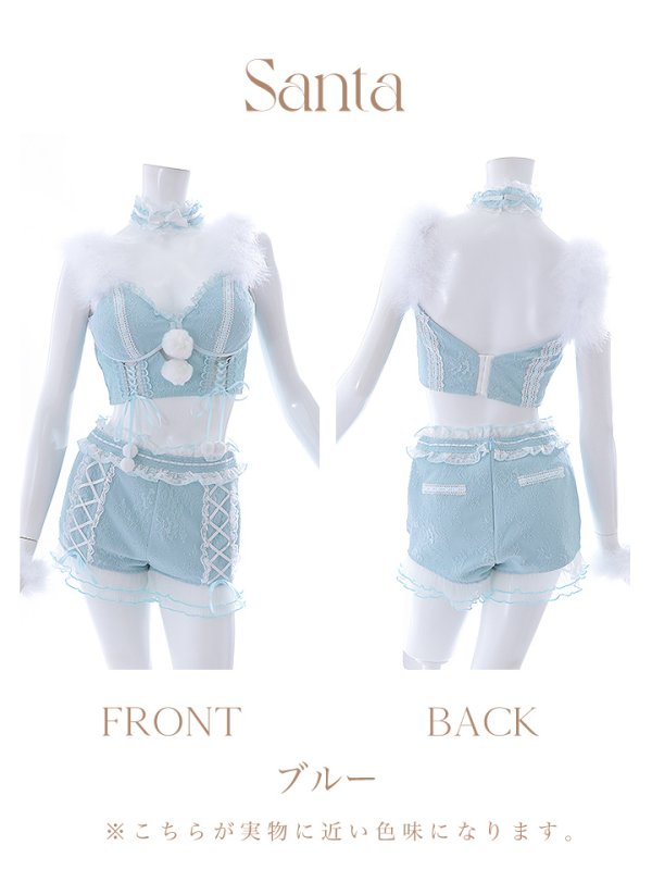 画像35: SALE!【sugar nine×マリームーンコラボ】【S-Mサイズ/3カラー】セットアップレースサンタコスプレ[YMT]