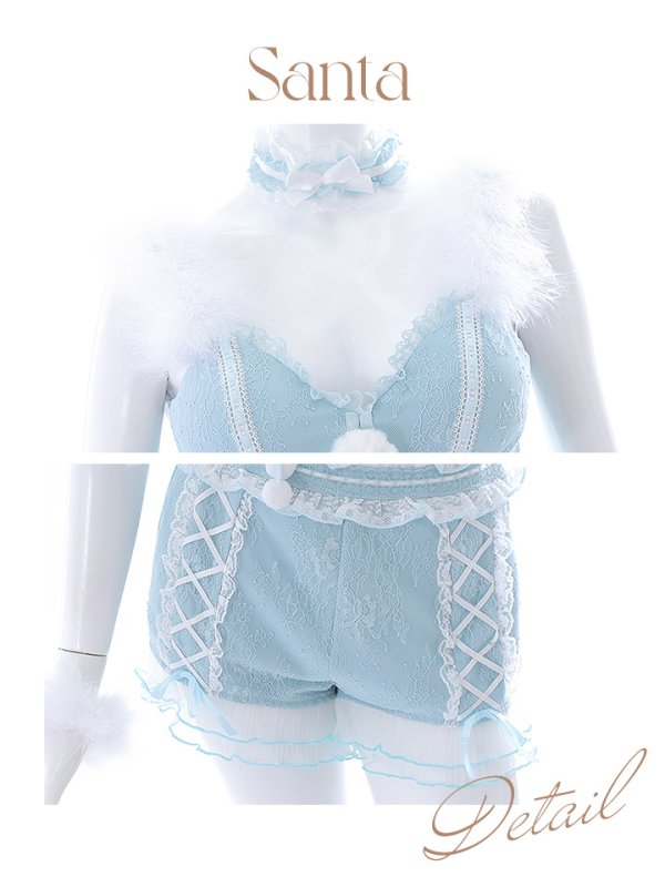 画像36: SALE!【sugar nine×マリームーンコラボ】【S-Mサイズ/3カラー】セットアップレースサンタコスプレ[YMT]