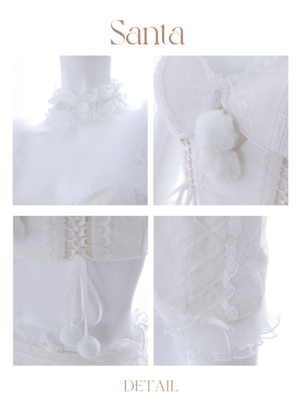 画像45: SALE!【sugar nine×マリームーンコラボ】【S-Mサイズ/3カラー】セットアップレースサンタコスプレ[YMT]