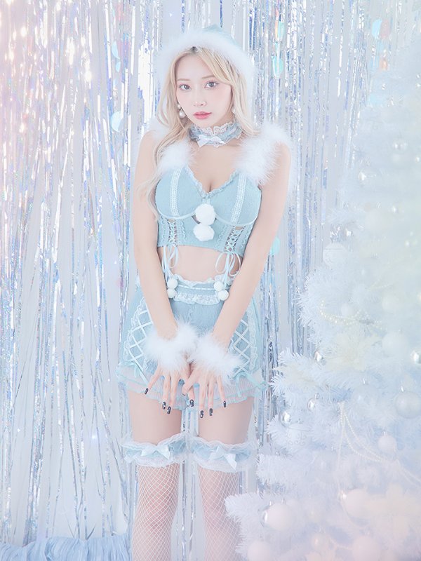 画像28: SALE!【sugar nine×マリームーンコラボ】【S-Mサイズ/3カラー】セットアップレースサンタコスプレ[YMT]