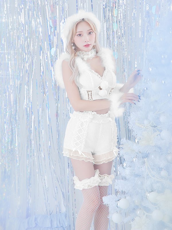 画像31: SALE!【sugar nine×マリームーンコラボ】【S-Mサイズ/3カラー】セットアップレースサンタコスプレ[YMT]