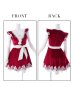 画像22: 【sugar nine サンタコス 5点セット】【S-XLサイズ/2カラー】フレアスリーブ刺繍レースフレアサンタ[YMT]
