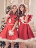画像7: 【即日発送】【sugar nine サンタコス 5点セット】【S-XLサイズ/1カラー】リボンモチーフ/ パールショルダー/ フリル袖/フレアサンタ[YMT]