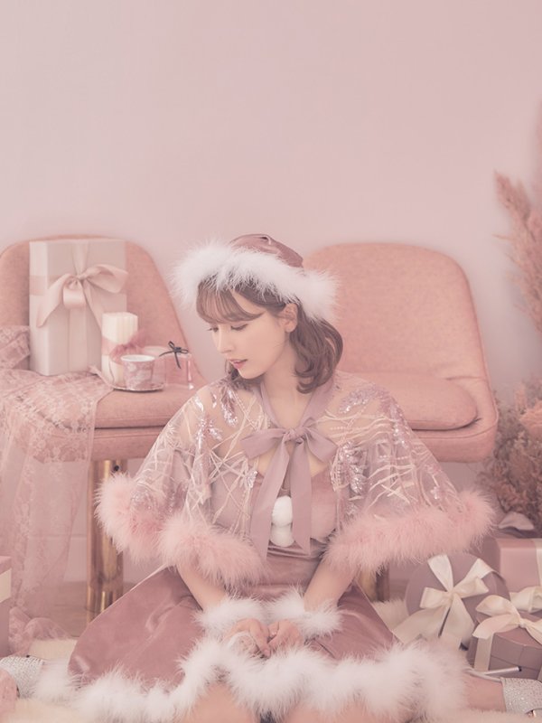 画像25: 【ノベルティ対象】【即日発送】【サンタコス 5点セット】【S-XLサイズ/3カラー】ポンチョ付きフレアサンタコスプレ[YMT]