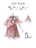 画像29: 【即日発送】【sugar nine サンタコス 5点セット】【S-XLサイズ/3カラー】ポンチョ付きフレアサンタコスプレ[YMT]
