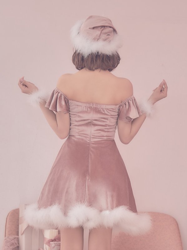 画像23: 【ノベルティ対象】【即日発送】【サンタコス 5点セット】【S-XLサイズ/3カラー】ポンチョ付きフレアサンタコスプレ[YMT]