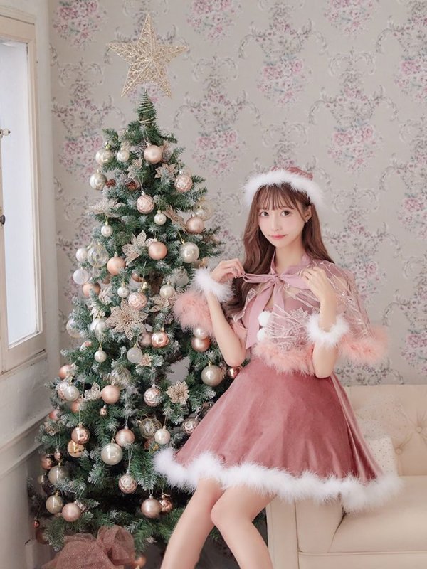 画像17: 【ノベルティ対象】【即日発送】【sugar nine サンタコス 5点セット】【S-XLサイズ/3カラー】ポンチョ付きフレアサンタコスプレ[YMT]