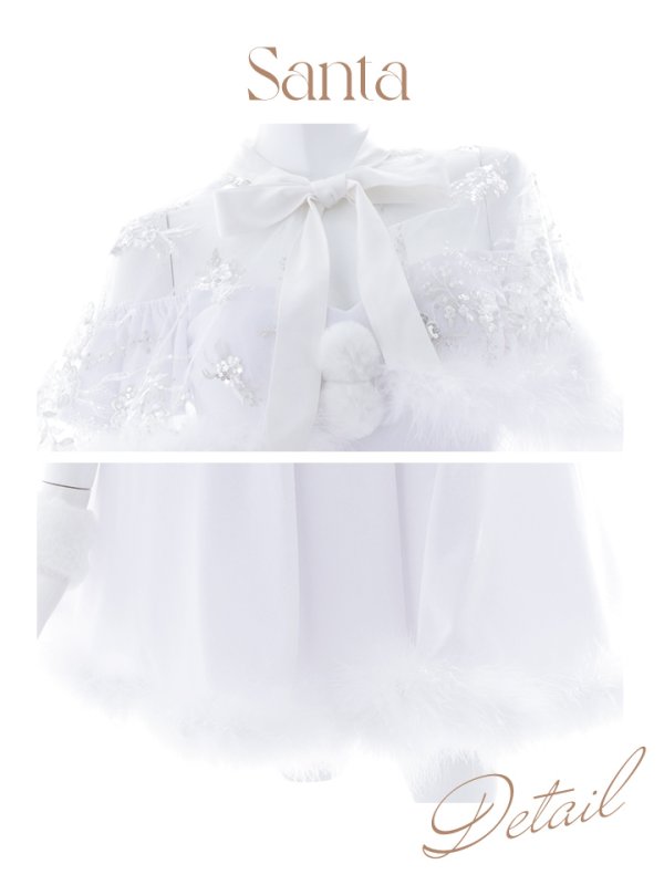 画像42: 【ノベルティ対象】【即日発送】【サンタコス 5点セット】【S-XLサイズ/3カラー】ポンチョ付きフレアサンタコスプレ[YMT]