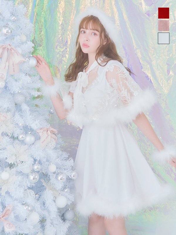 画像22: 【ノベルティ対象】【即日発送】【sugar nine サンタコス 5点セット】【S-XLサイズ/3カラー】ポンチョ付きフレアサンタコスプレ[YMT]