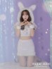 画像3: 【即日発送！】【XS-XLサイズ/3カラー】セットアップベロアホワイトバニーサンタコスプレ[YMT]