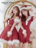 画像2: 【即日発送】ファーショルダー/ マーメイド/ ツイードチェックサンタ【S-XLサイズ】[YMT] (2)