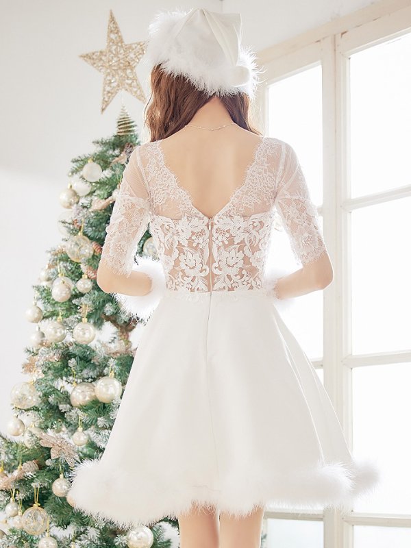 画像6: SALE!刺繍レースフレアサンタ【sugar nine サンタコス 4点セット】【S-Lサイズ/2カラー】[YMT]