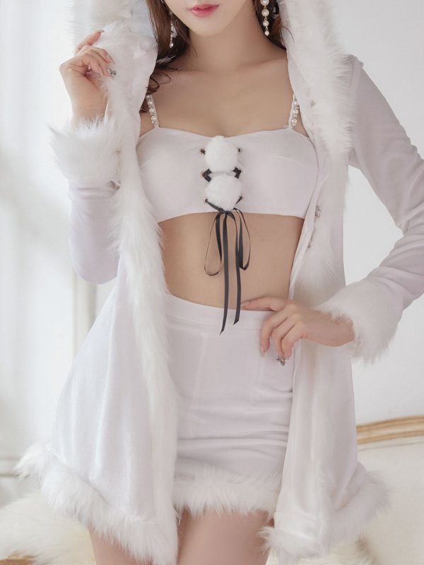 画像4: SALE!フードバニーセクシーセットアップサンタ【sugar nine サンタコス 7点セット】【S-Mサイズ/2カラー】[YMT]