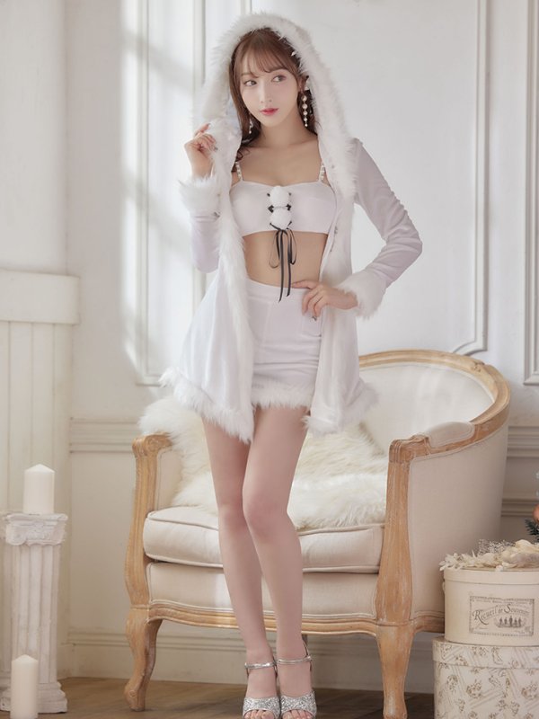 画像6: SALE!フードバニーセクシーセットアップサンタ【sugar nine サンタコス 7点セット】【S-Mサイズ/2カラー】[YMT]