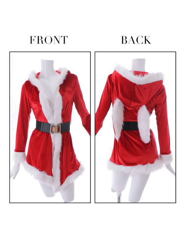 画像25: SALE!フードバニーセクシーセットアップサンタ【sugar nine サンタコス 7点セット】【S-Mサイズ/2カラー】[YMT]