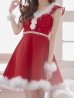 画像4: SALE!パールビジューフレアサンタ【sugar nine サンタコス 4点セット】【S-XLサイズ/1カラー】[YMT]
